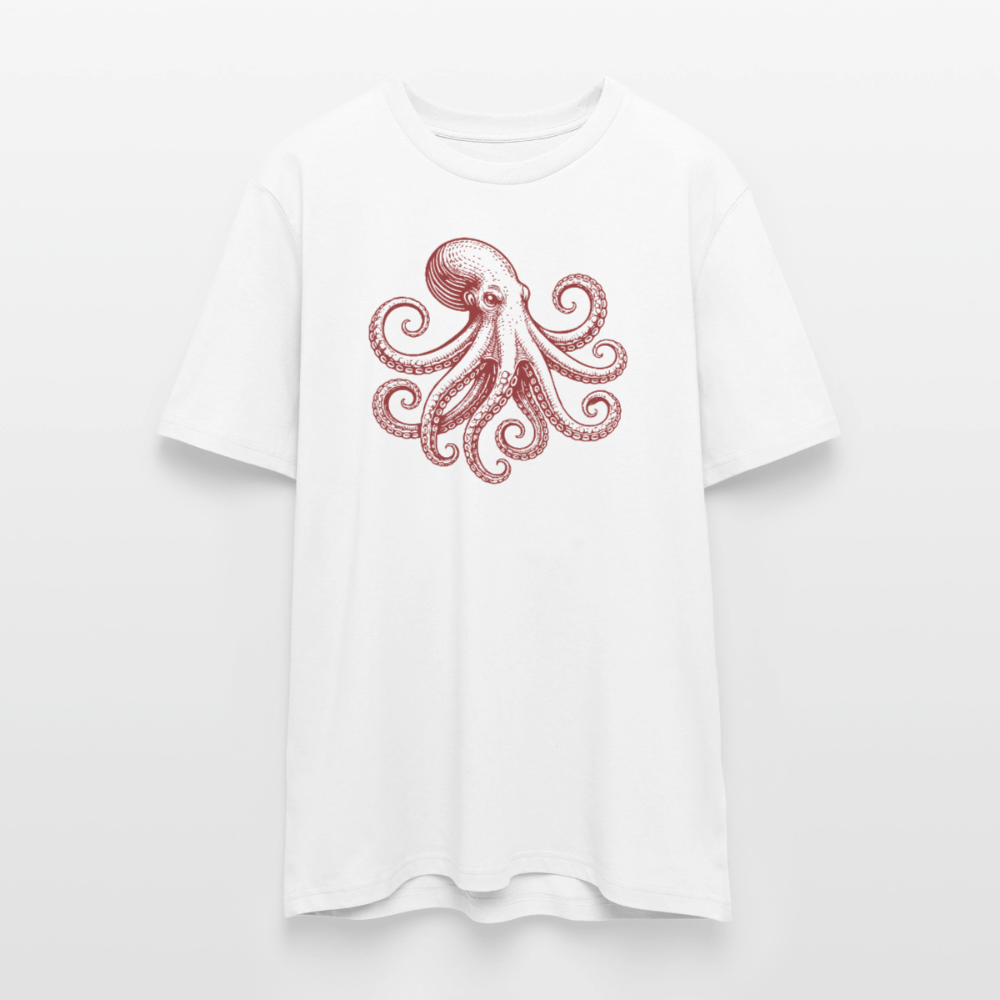 T-Shirt: Pulpo red - Weiß