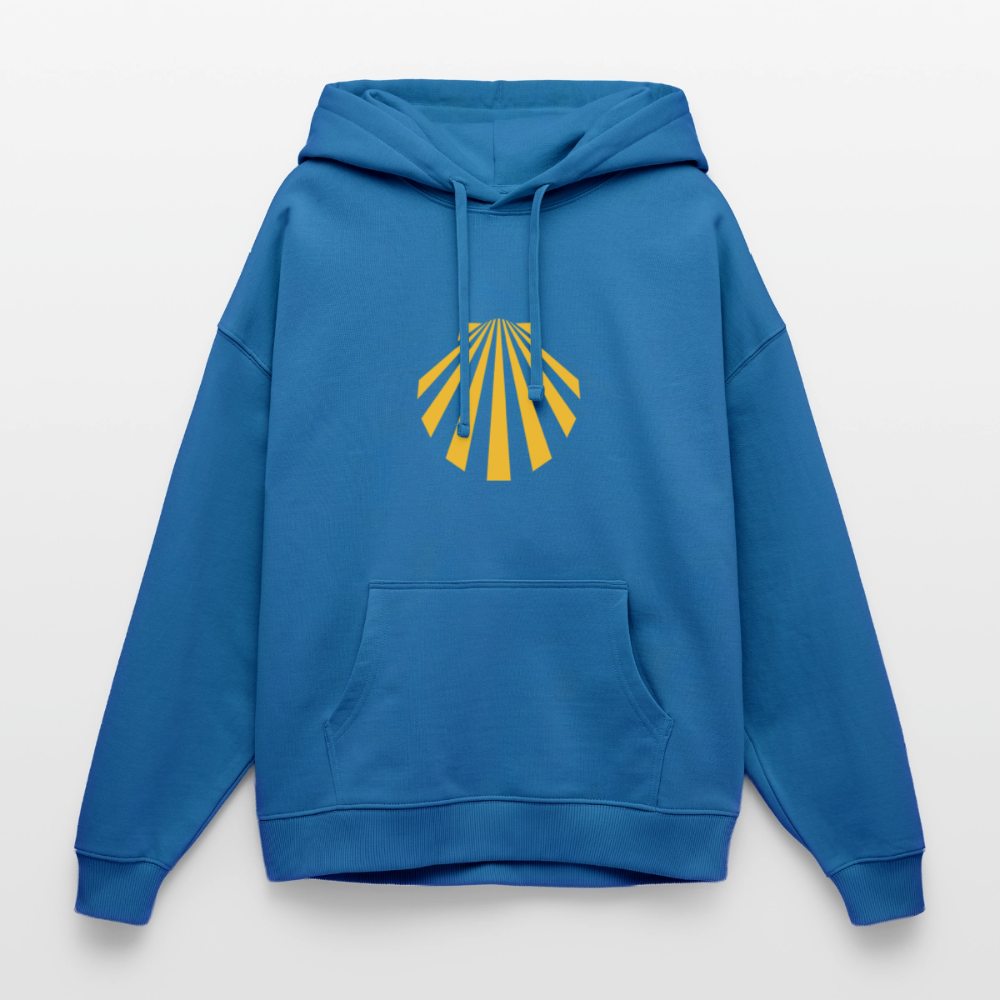 Oversized Unisex Hoodie - Viera Jakobsmuschel - Achtsames Blau