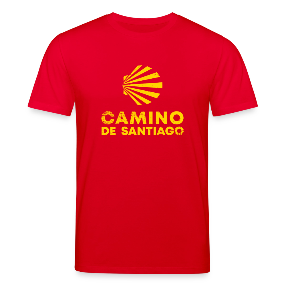 T-Shirt: Camino de Santiago Viera rough - 180g/m2 - Rot