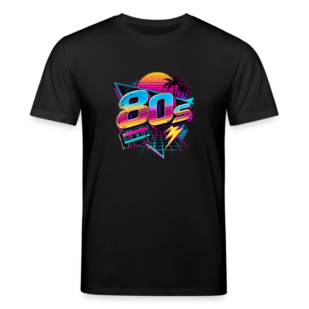 80s  Unisex Bio-T-Shirt - Schwarz