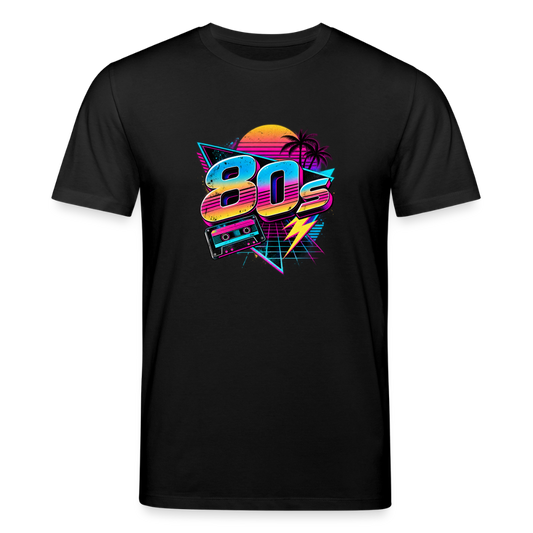 80s  Unisex Bio-T-Shirt - Schwarz