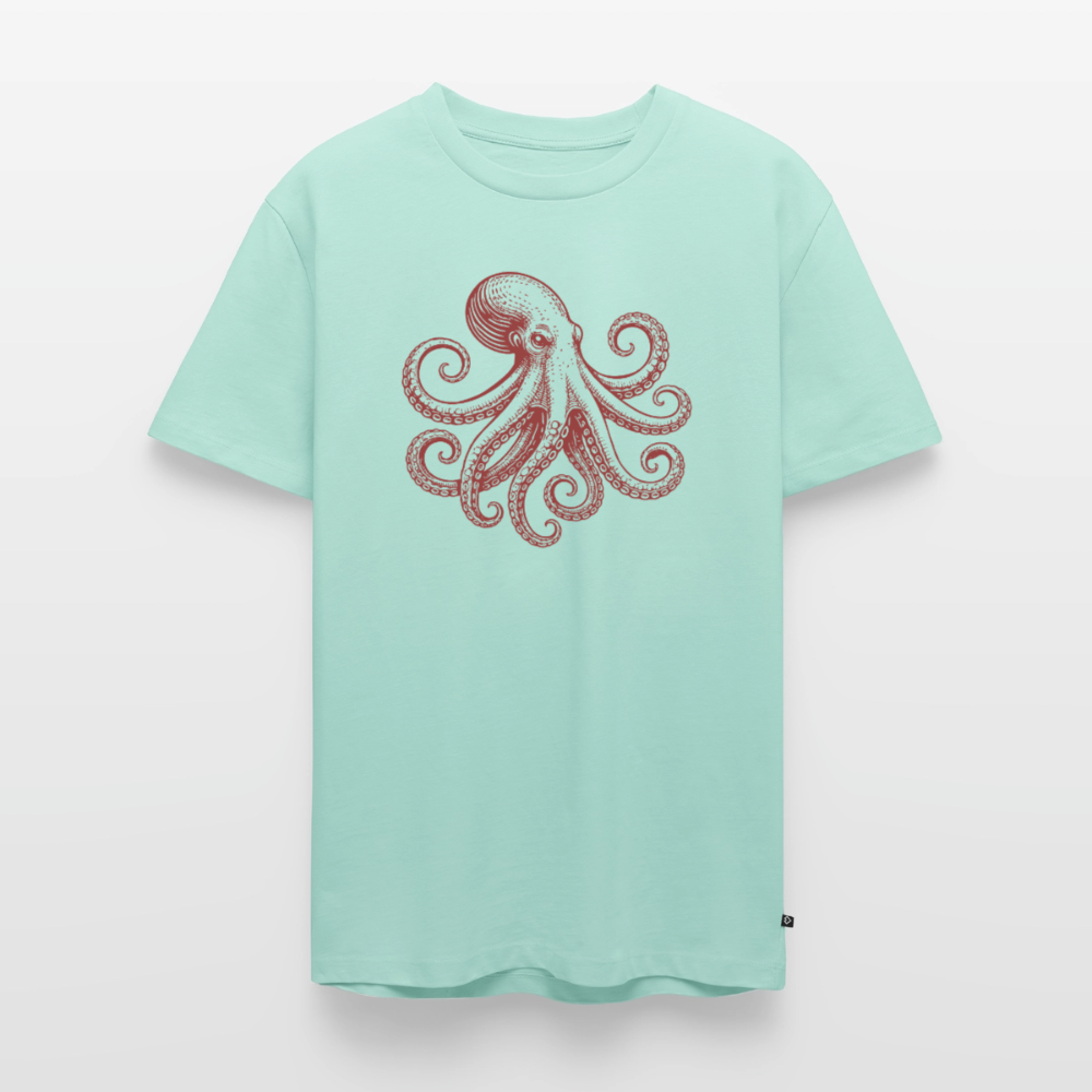Männer Premium T-Shirt: Pulpo red - Mint 