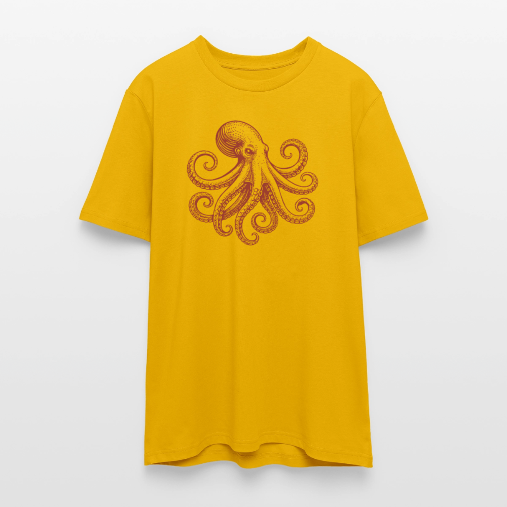 T-Shirt: Pulpo red - Spektralgelb