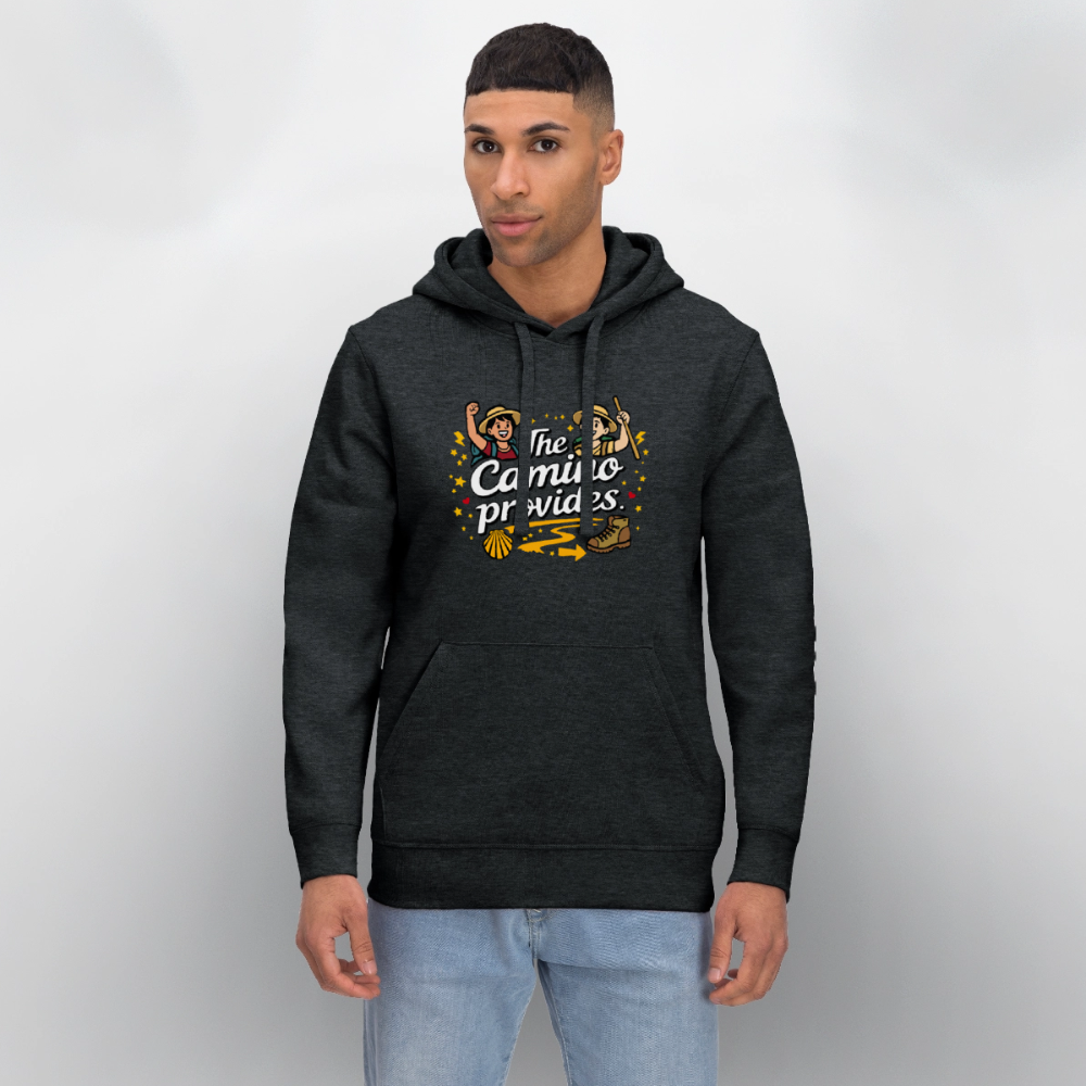 Unisex Hoodie: The Camino provides - Dunkelgrau meliert