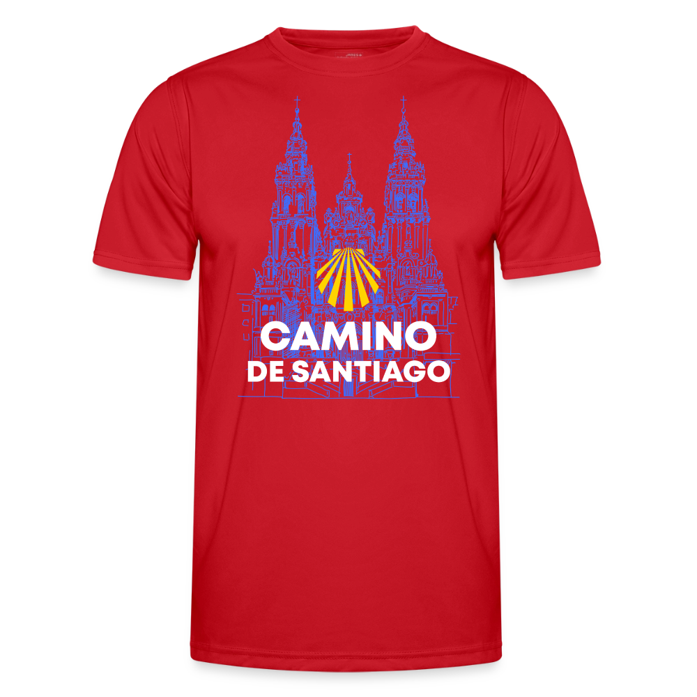 Männer Funktions-T-Shirt: Camino de Santiago - Cathedral - Rot
