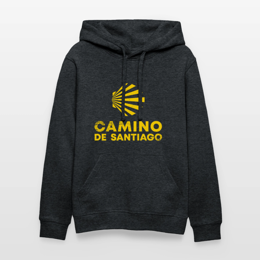 Unisex Hoodie: Camino de Santiago - Dunkelgrau meliert