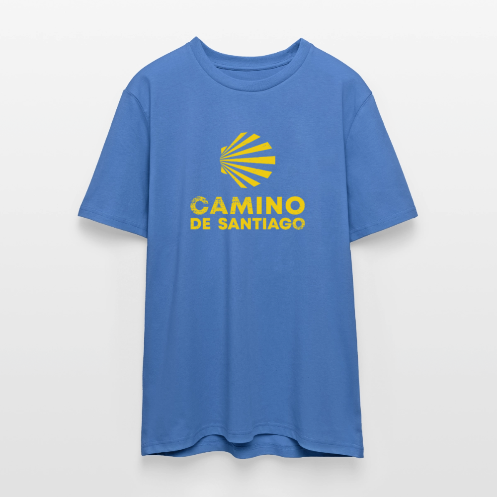 T-Shirt: Camino de Santiago Viera rough - 180g/m2 - Achtsames Blau