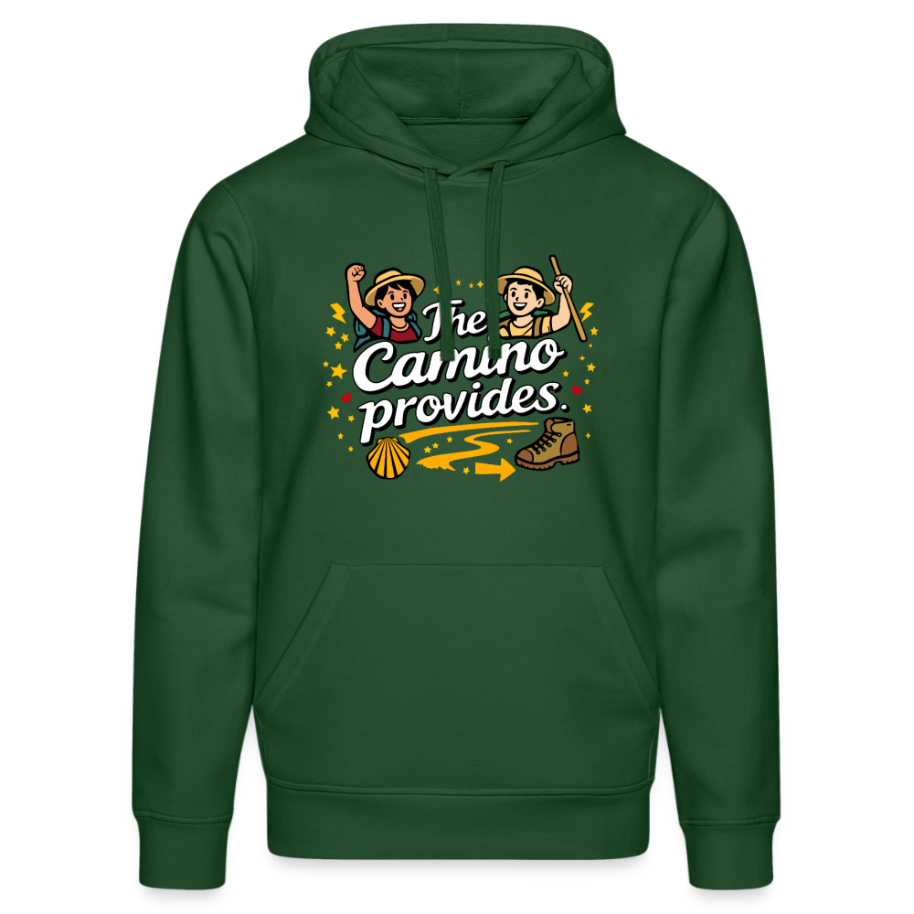 Unisex Hoodie: The Camino provides - Flaschengrün