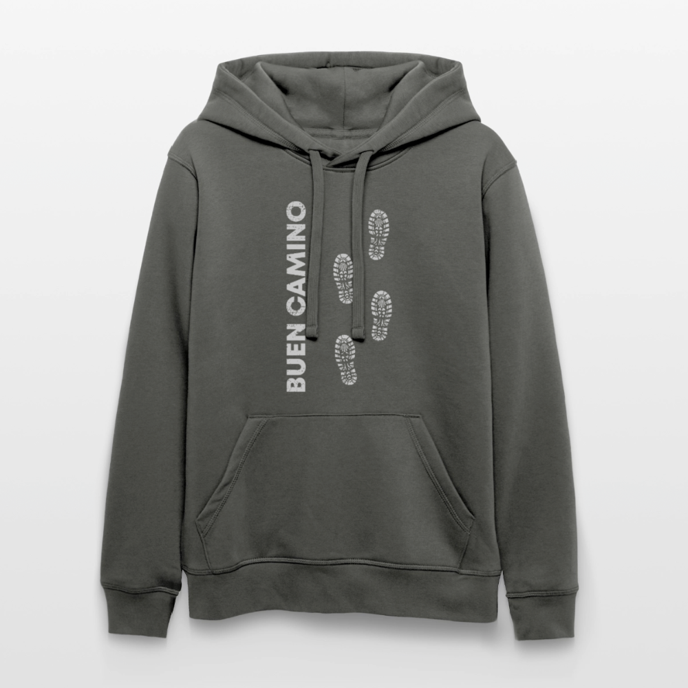 Unisex Hoodie: Buen Camino - footprints - Anthrazit