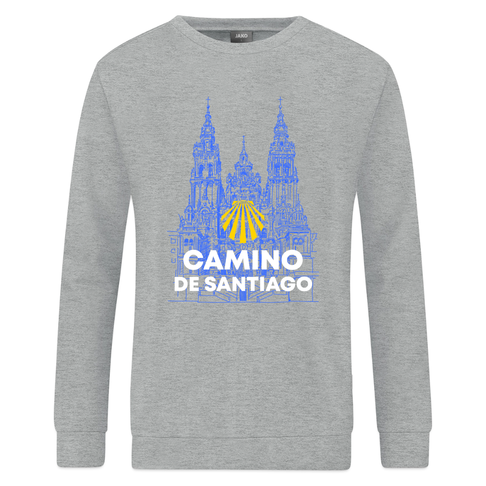 Sweatshirt: Camino de Santiago - Cathedral - Grau meliert