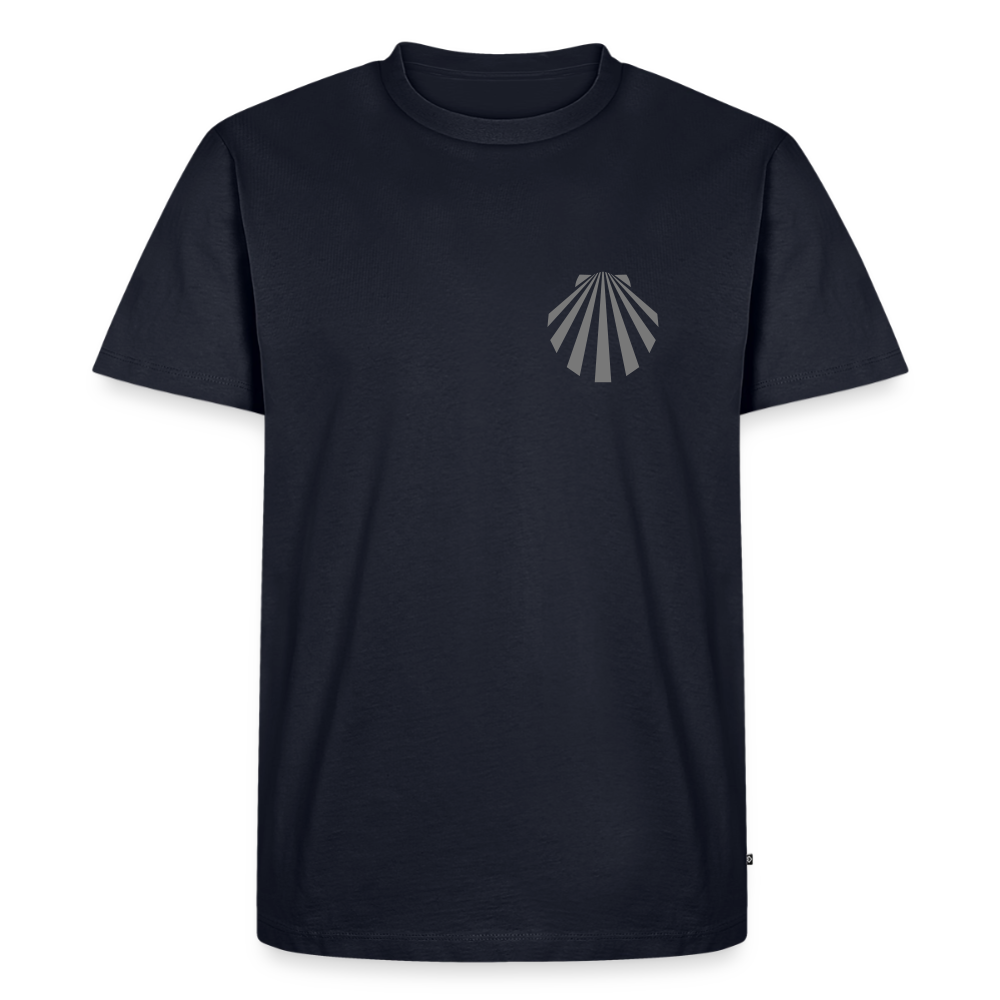 Männer Premium T-Shirt: Jakobsmuschel dark - Navy