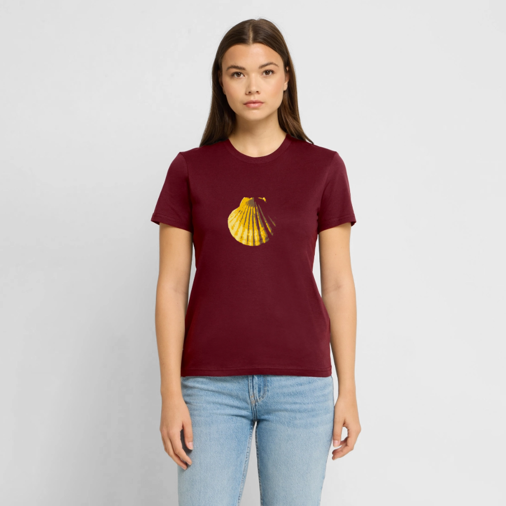 Jakobsmuschel | T-Shirt - Burgunderrot