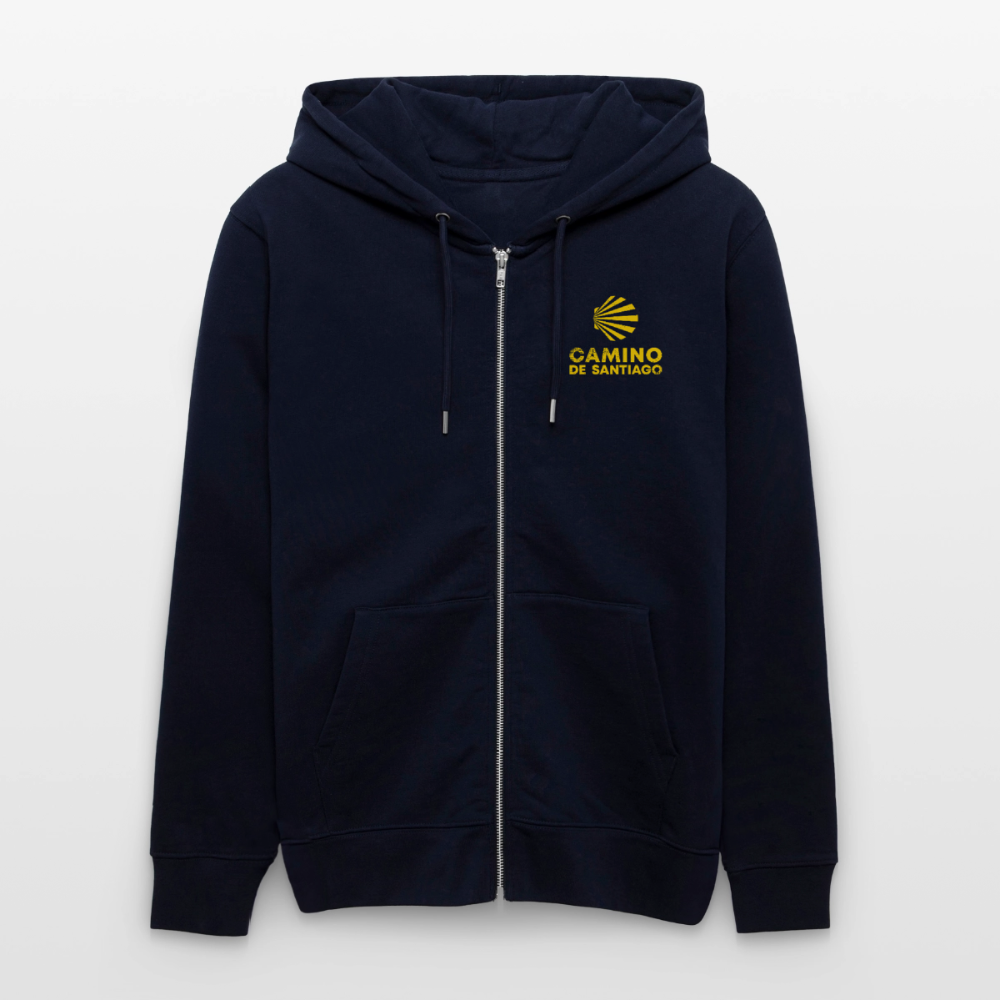 Hoodie unisex ZIP: Camino de Santiago - Navy