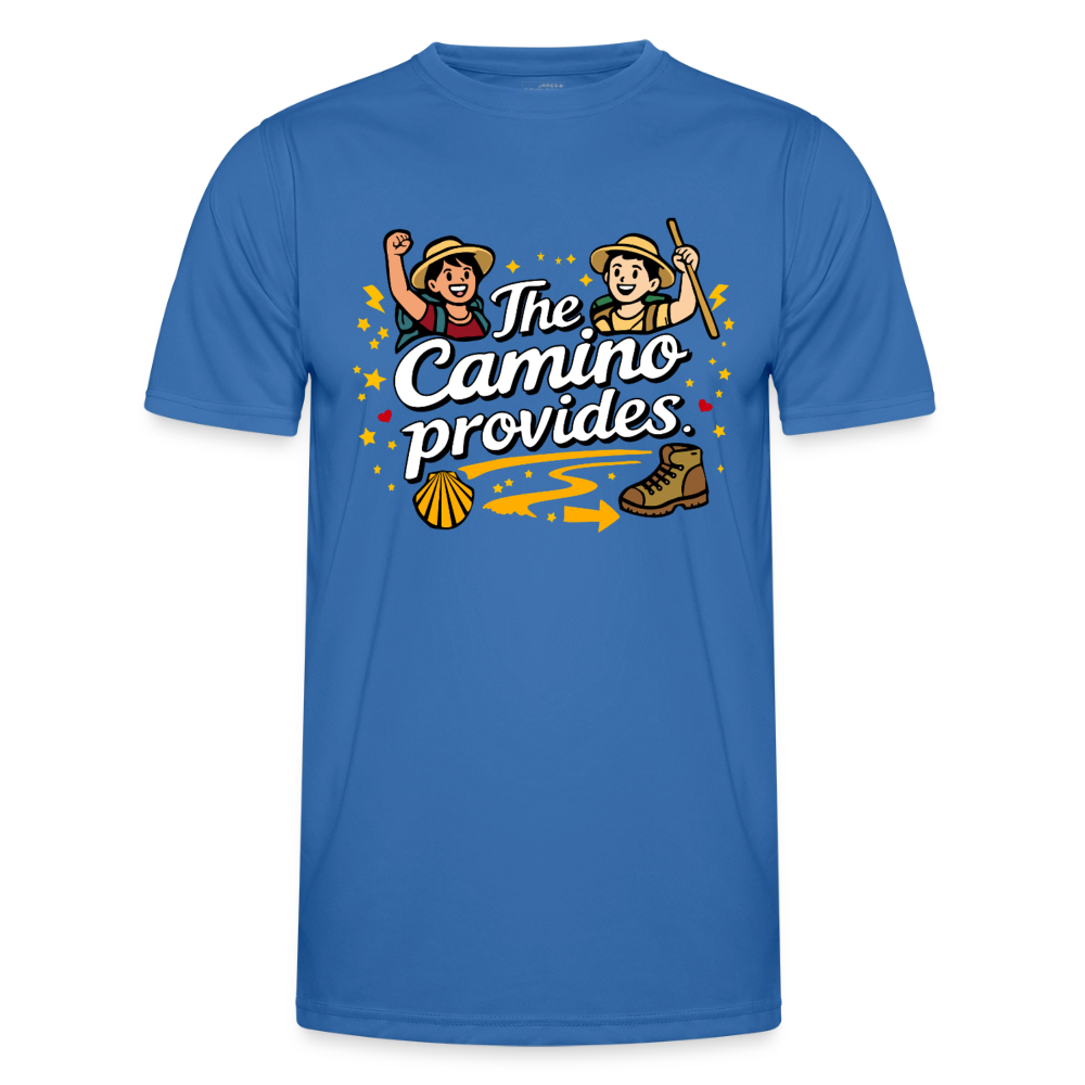 Männer Funktions-T-Shirt: The Camino provides - Königsblau
