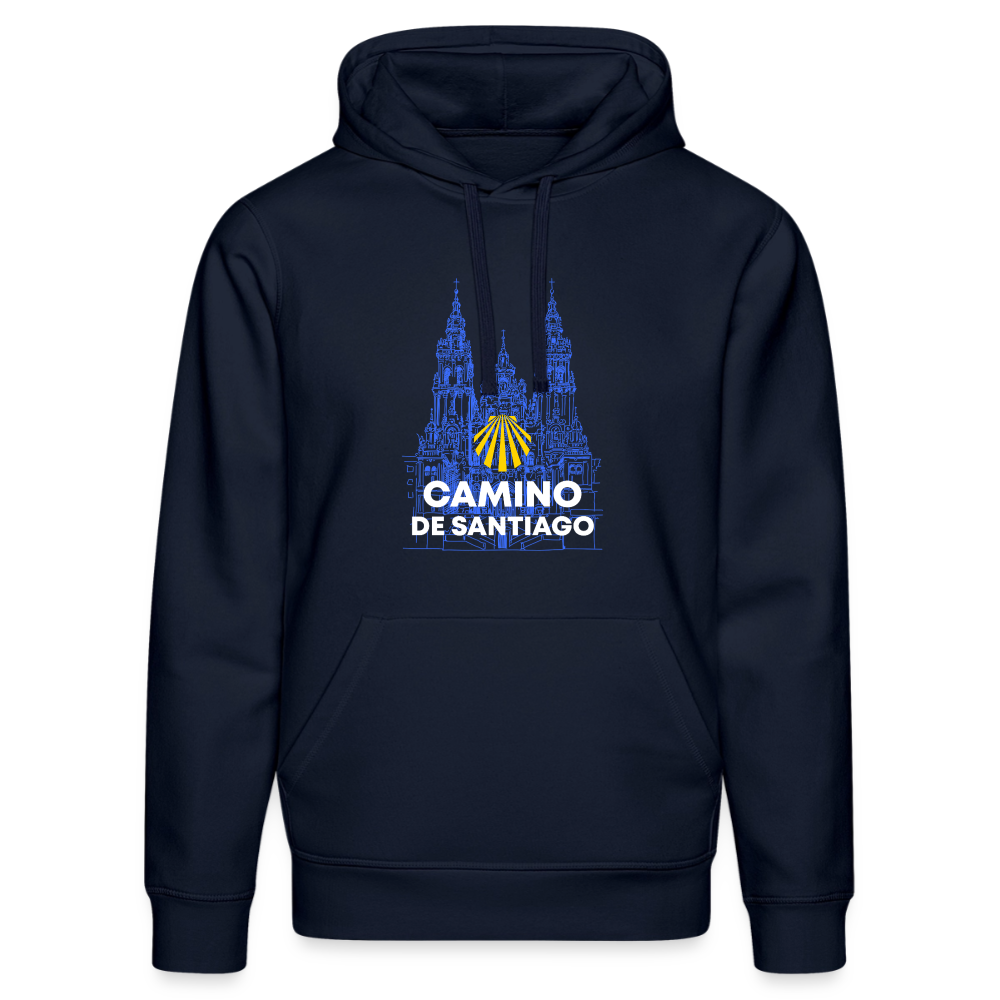 Unisex Hoodie: Camino de Santiago - Cathedral - French Navy