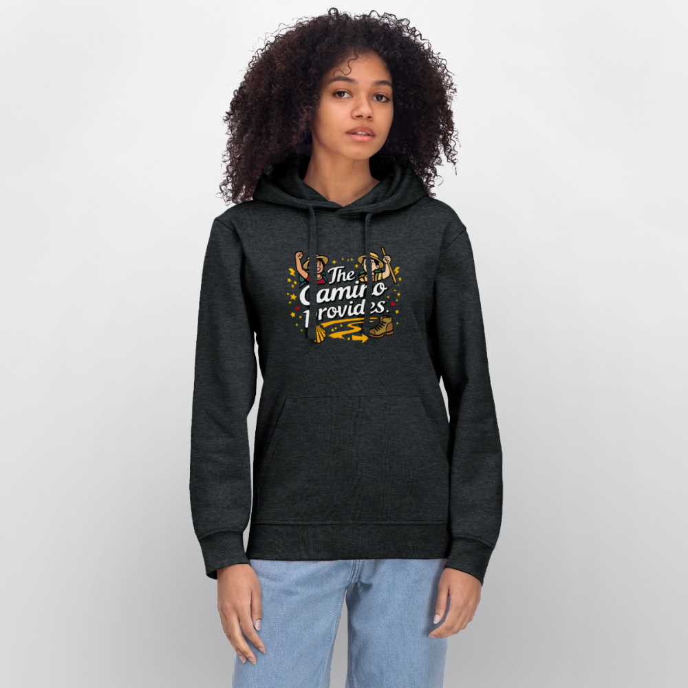 Unisex Hoodie: The Camino provides - Dunkelgrau meliert