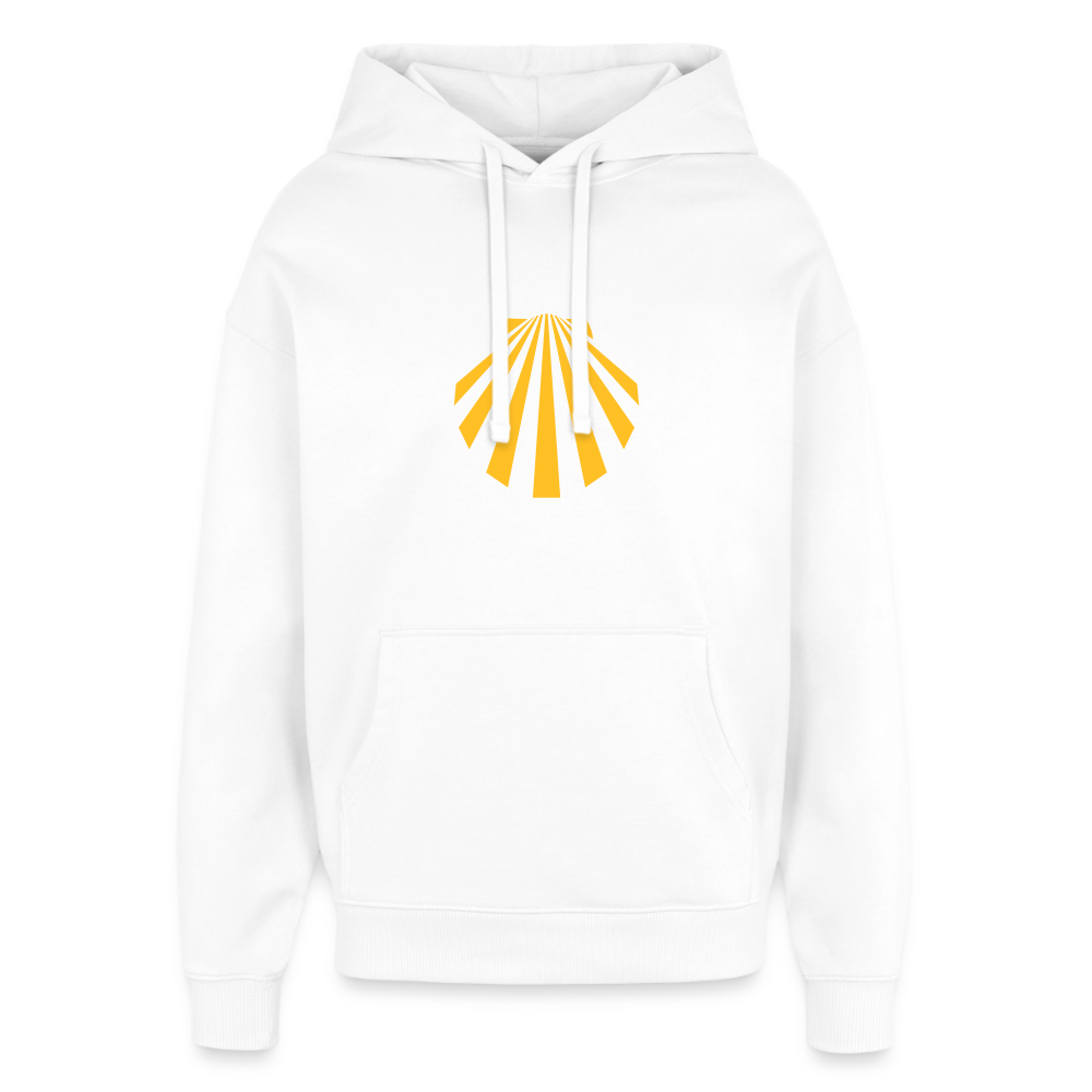 Oversized Unisex Hoodie - Viera Jakobsmuschel - Weiß