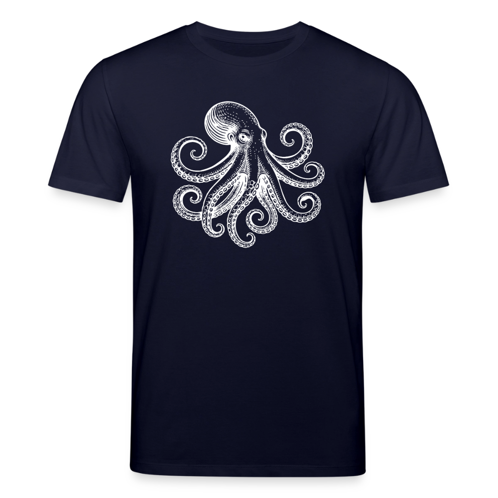 T-Shirt: Pulpo white - Navy