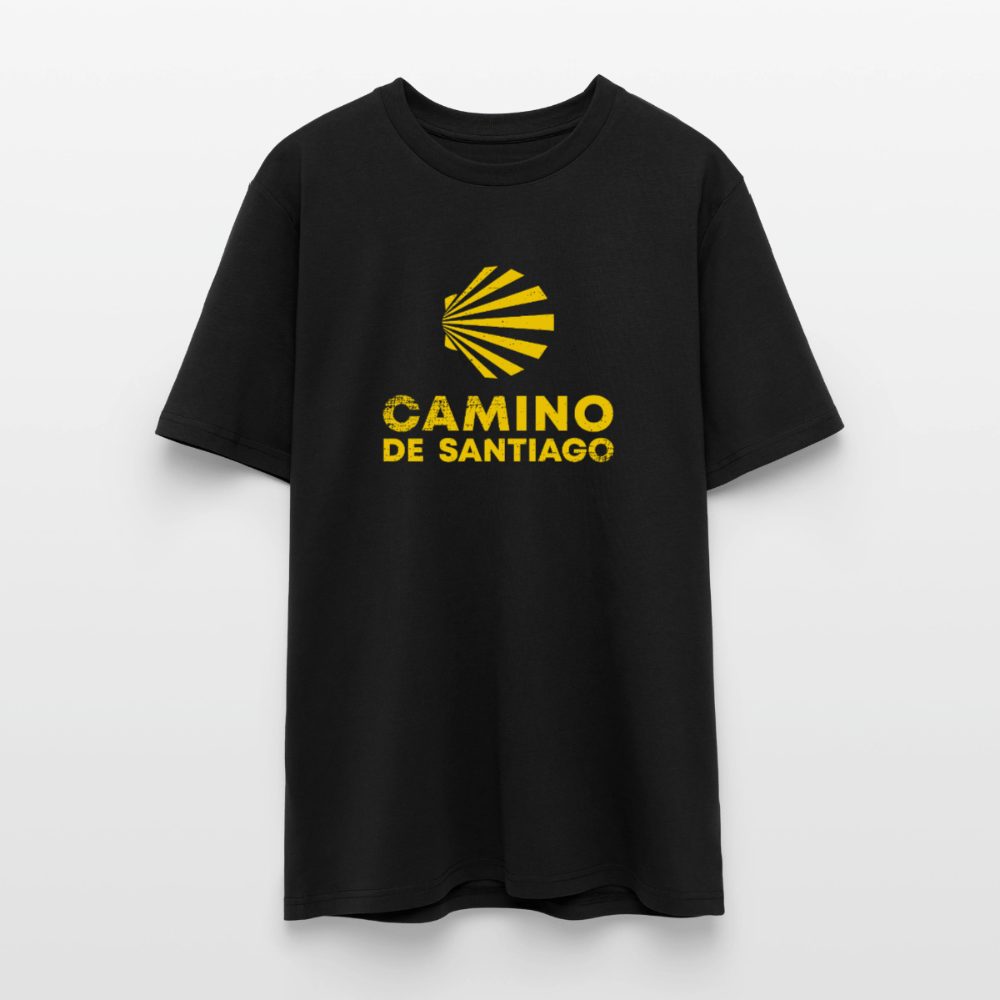 T-Shirt: Camino de Santiago Viera rough - 180g/m2 - Schwarz