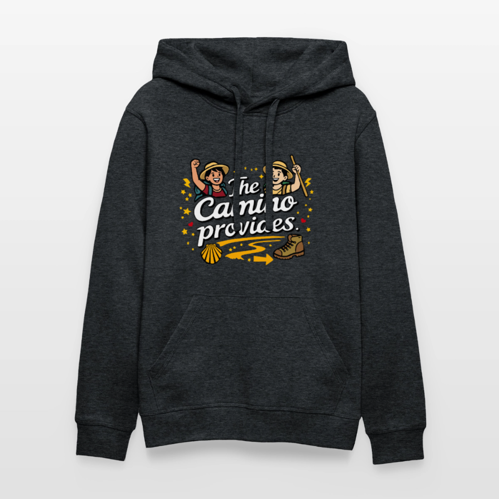 Unisex Hoodie: The Camino provides - Dunkelgrau meliert
