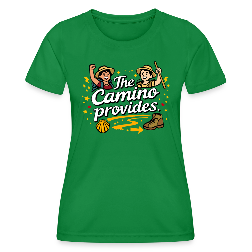 Frauen Funktions-T-Shirt: The Camino provides - Kelly Green