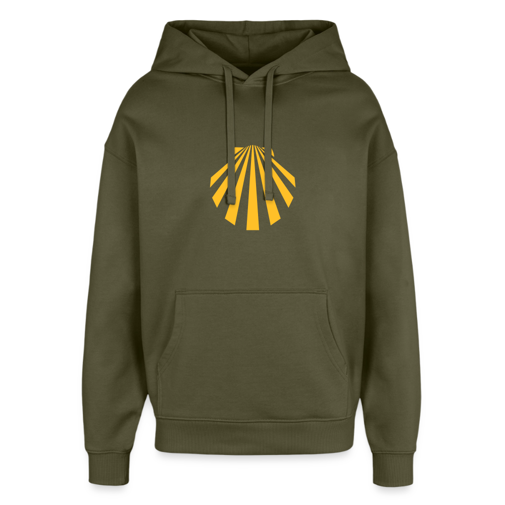 Oversized Unisex Hoodie - Viera Jakobsmuschel - Khaki