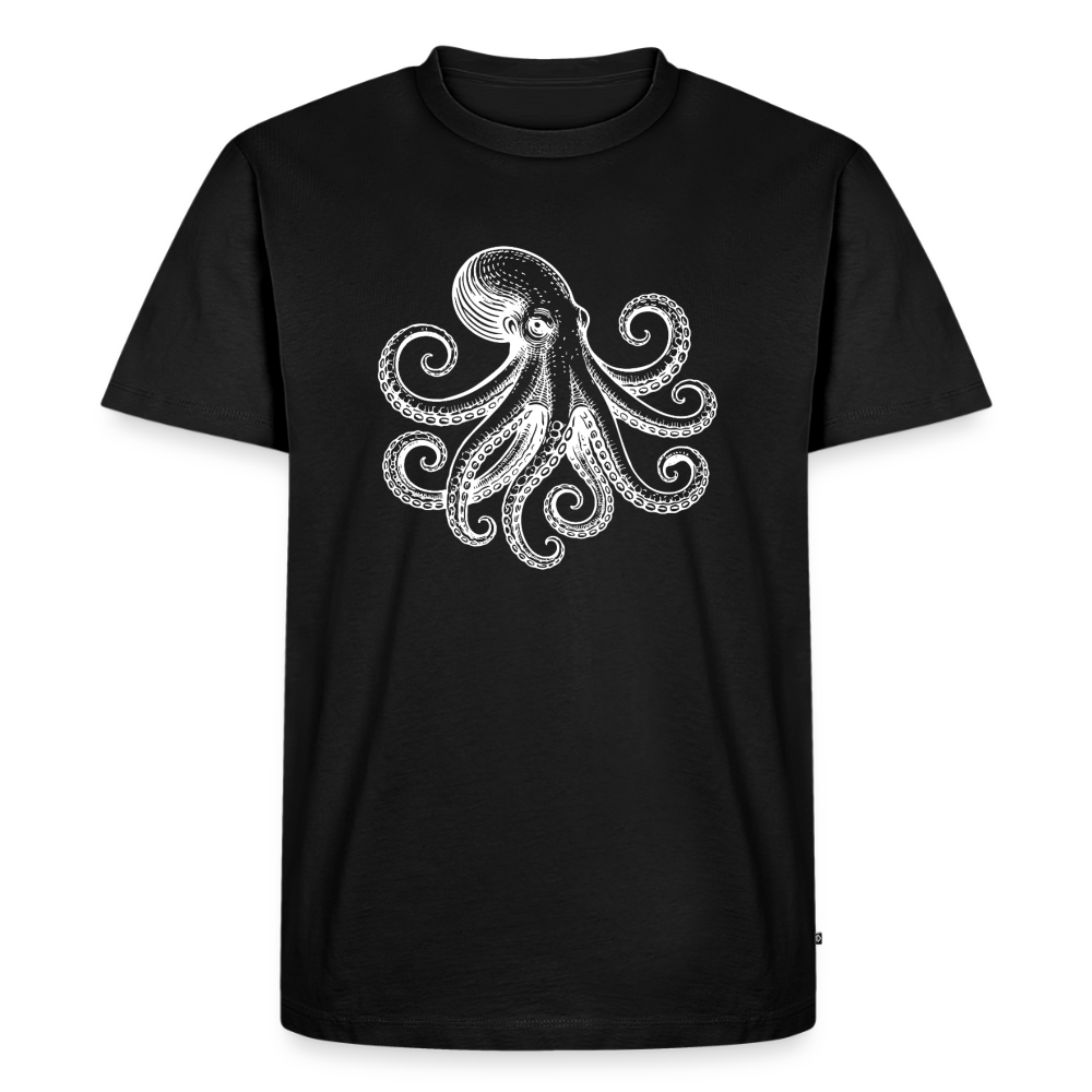 Männer Premium T-Shirt: Pulpo white - Schwarz