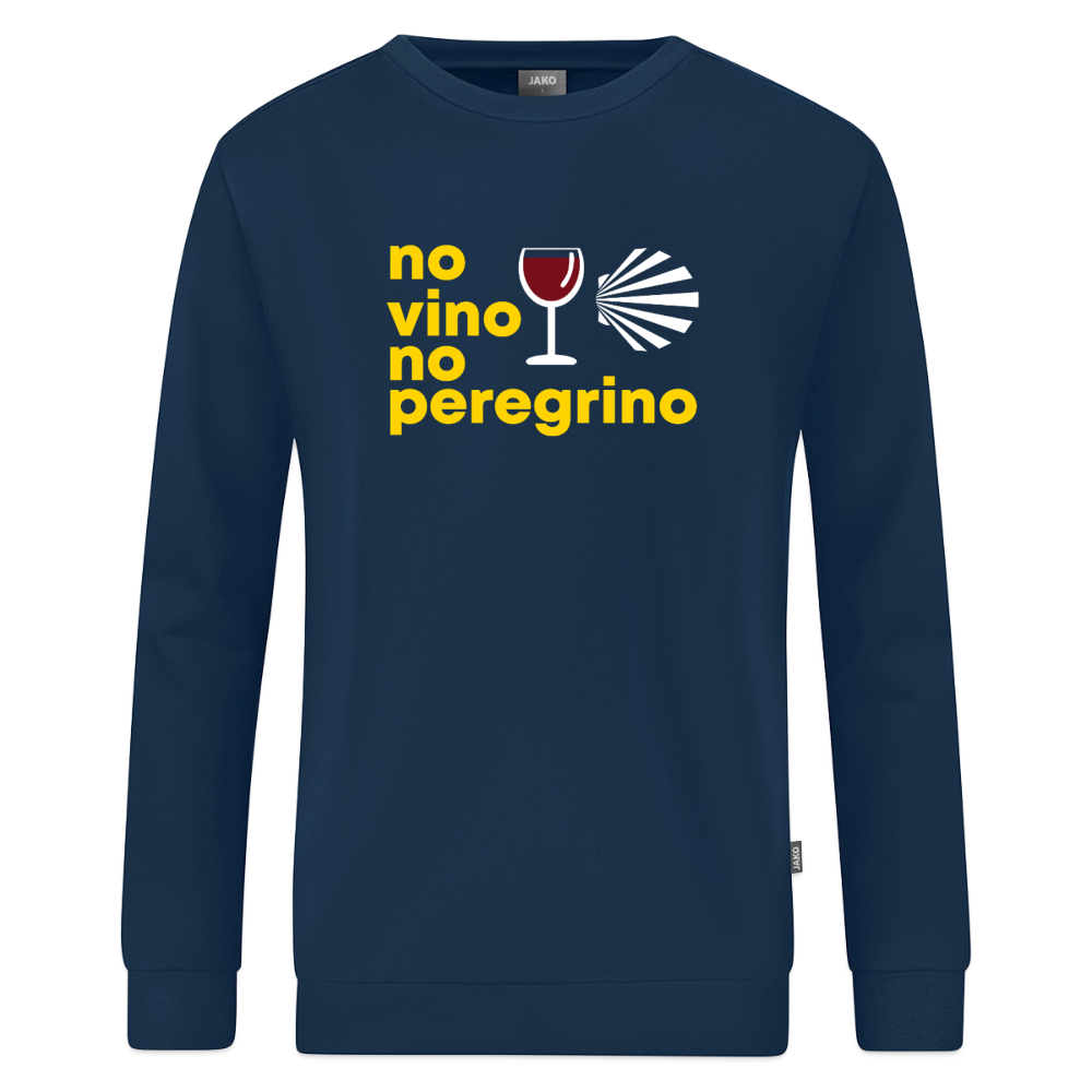 Sweatshirt: no vino no peregrino - Marine
