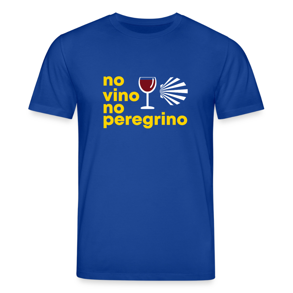 T-Shirt: no vino no peregrino - 180g/m2 - Dunkelblau