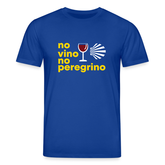 T-Shirt: no vino no peregrino - 180g/m2 - Dunkelblau