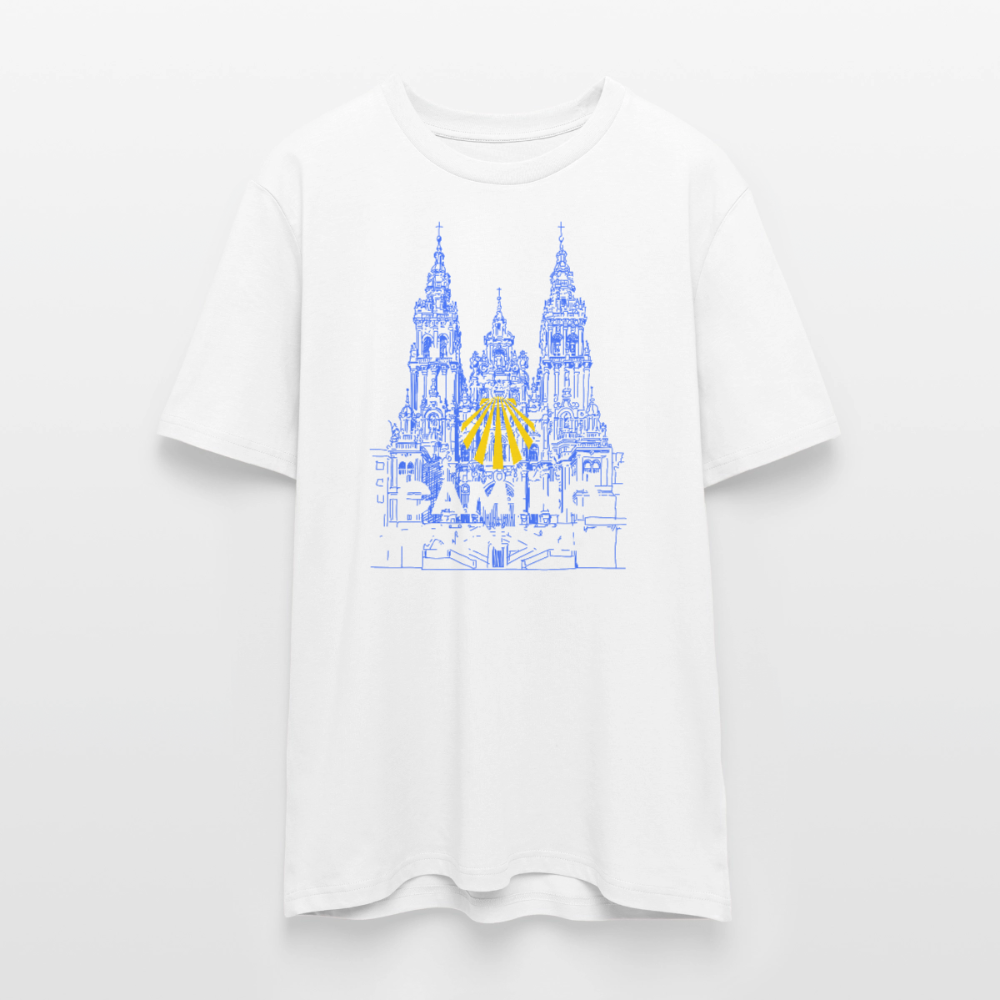 T-Shirt: Camino de Santiago Cathedral - 180g/m2 - Weiß