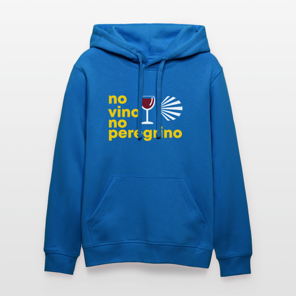 Unisex Hoodie: no vino no peregrino - Königsblau