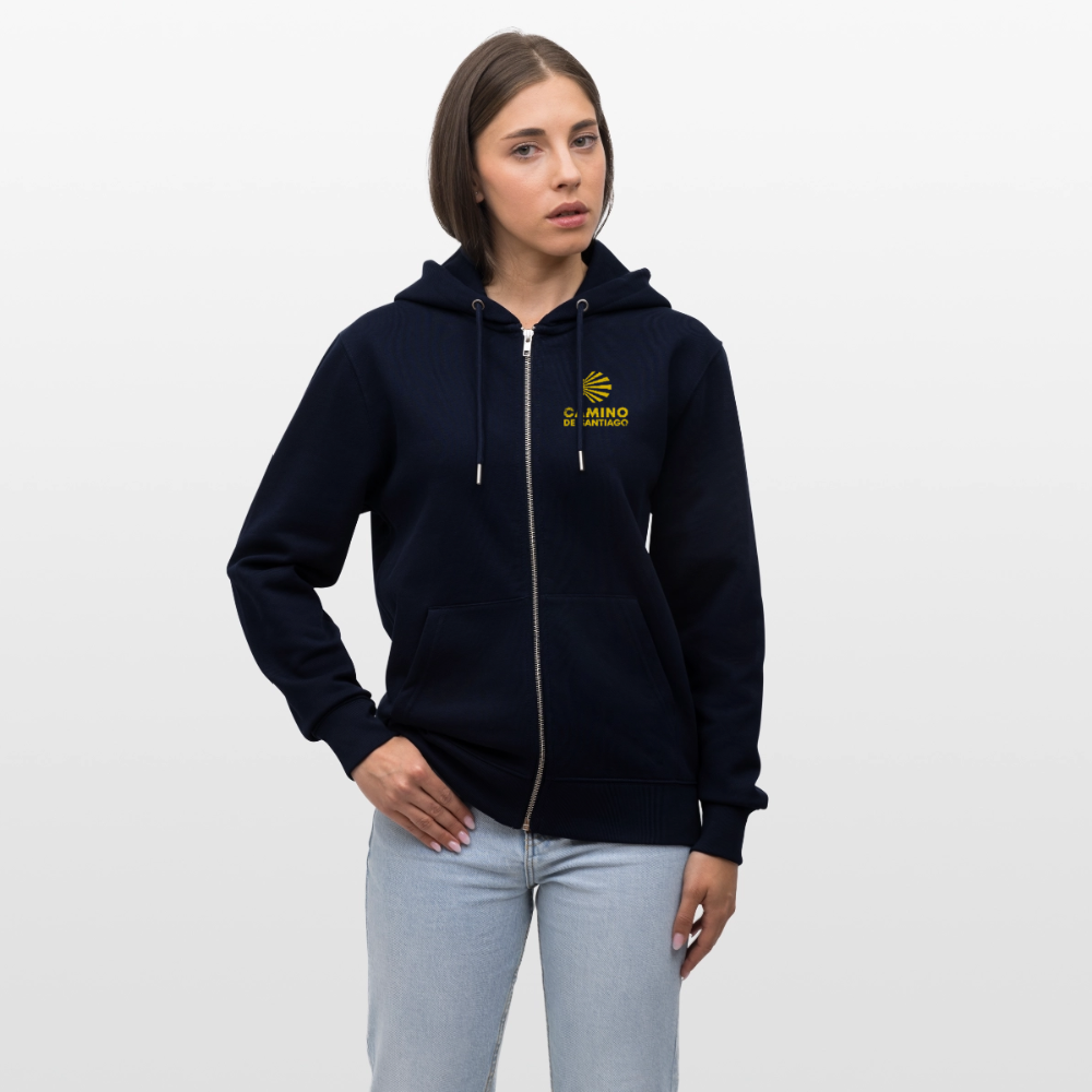 Hoodie unisex ZIP: Camino de Santiago - Navy