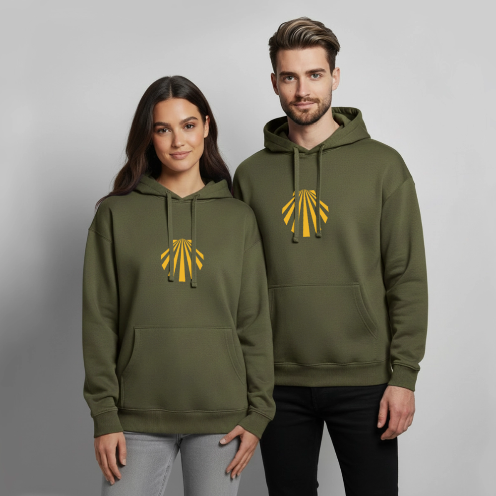 Oversized Unisex Hoodie - Viera Jakobsmuschel - Khaki