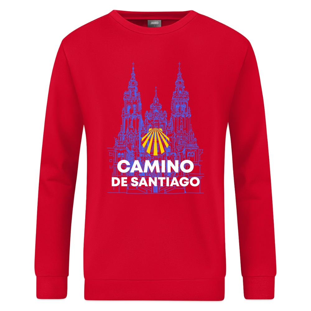 Sweatshirt: Camino de Santiago - Cathedral - Rot