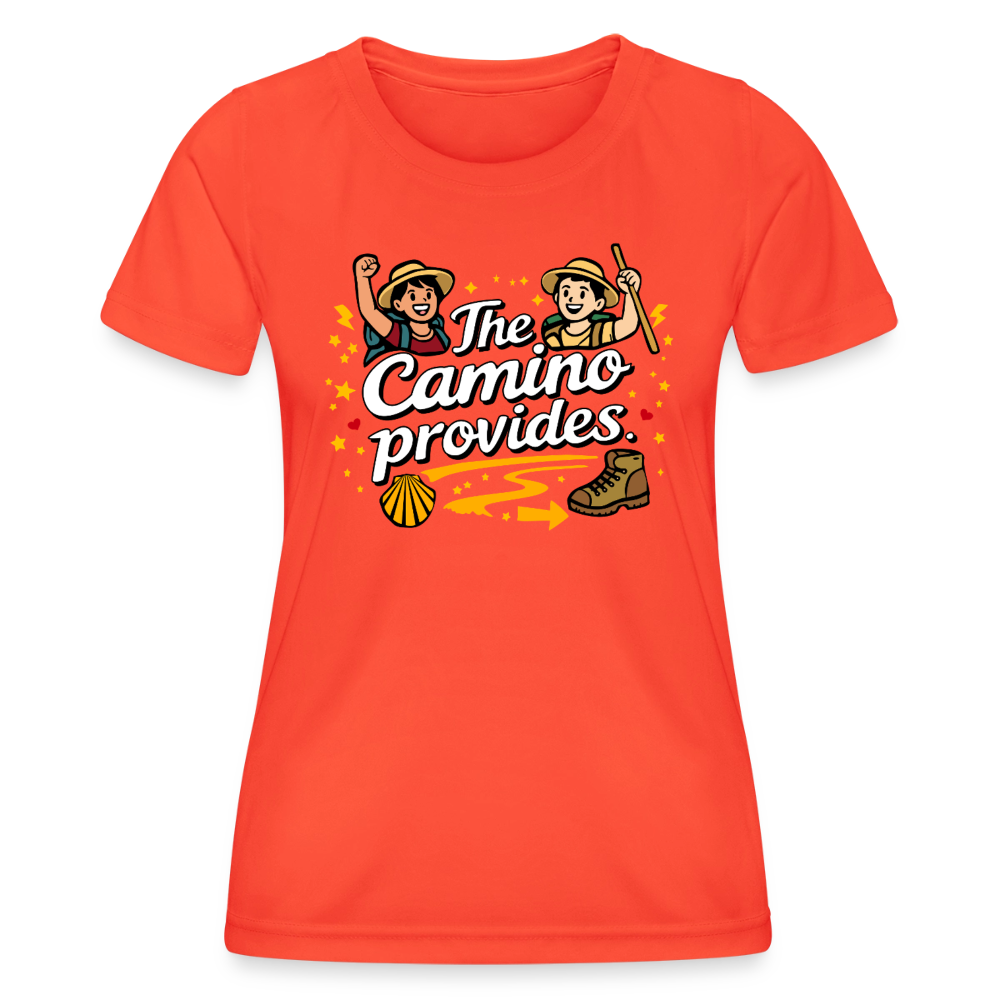 Frauen Funktions-T-Shirt: The Camino provides - Grenadine