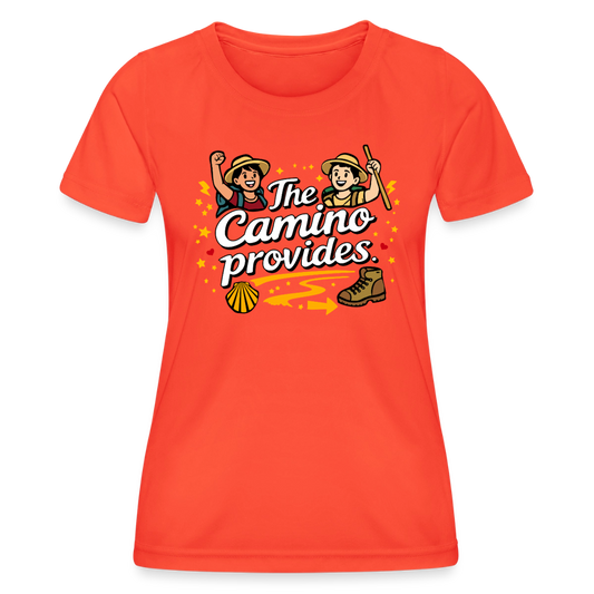 Frauen Funktions-T-Shirt: The Camino provides - Grenadine