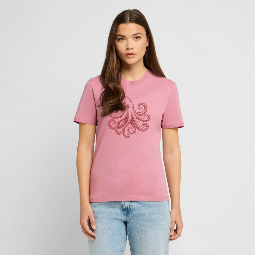 T-Shirt: Pulpo red - Lila Traum