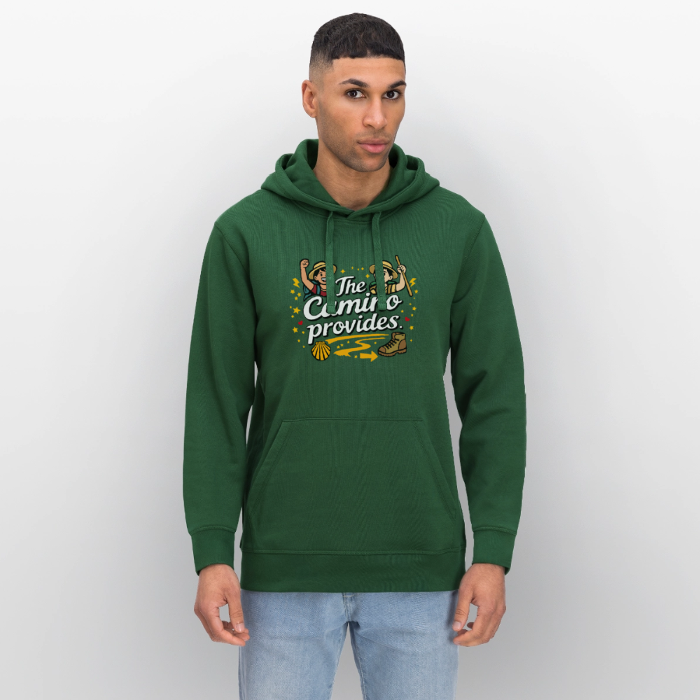 Unisex Hoodie: The Camino provides - Flaschengrün