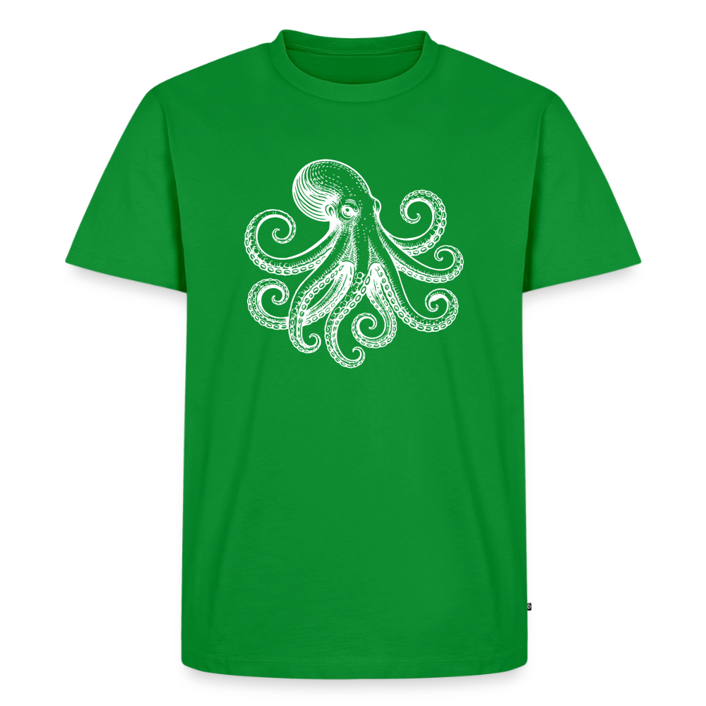Männer Premium T-Shirt: Pulpo white - Grün