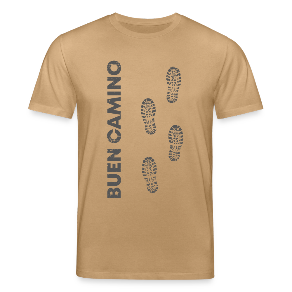 T-Shirt: Buen Camino - dark 180g/m2 - Karamell 