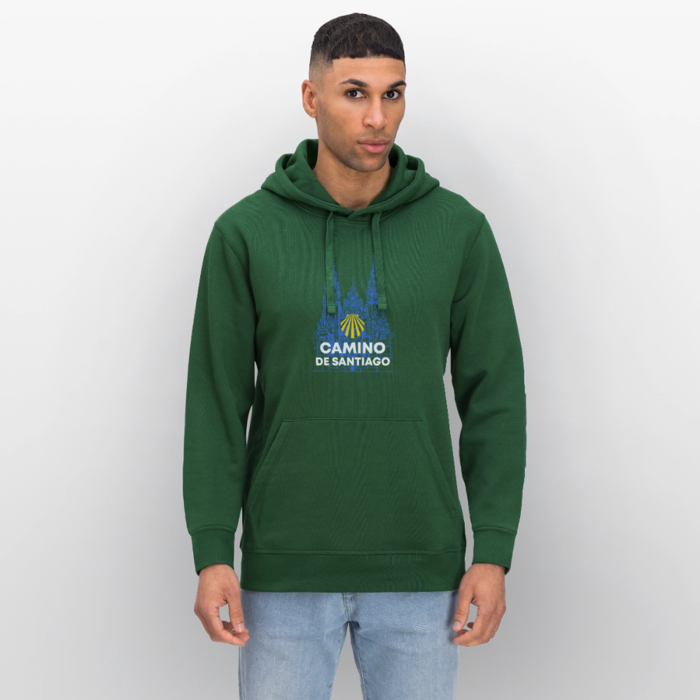 Unisex Hoodie: Camino de Santiago - Cathedral - Flaschengrün
