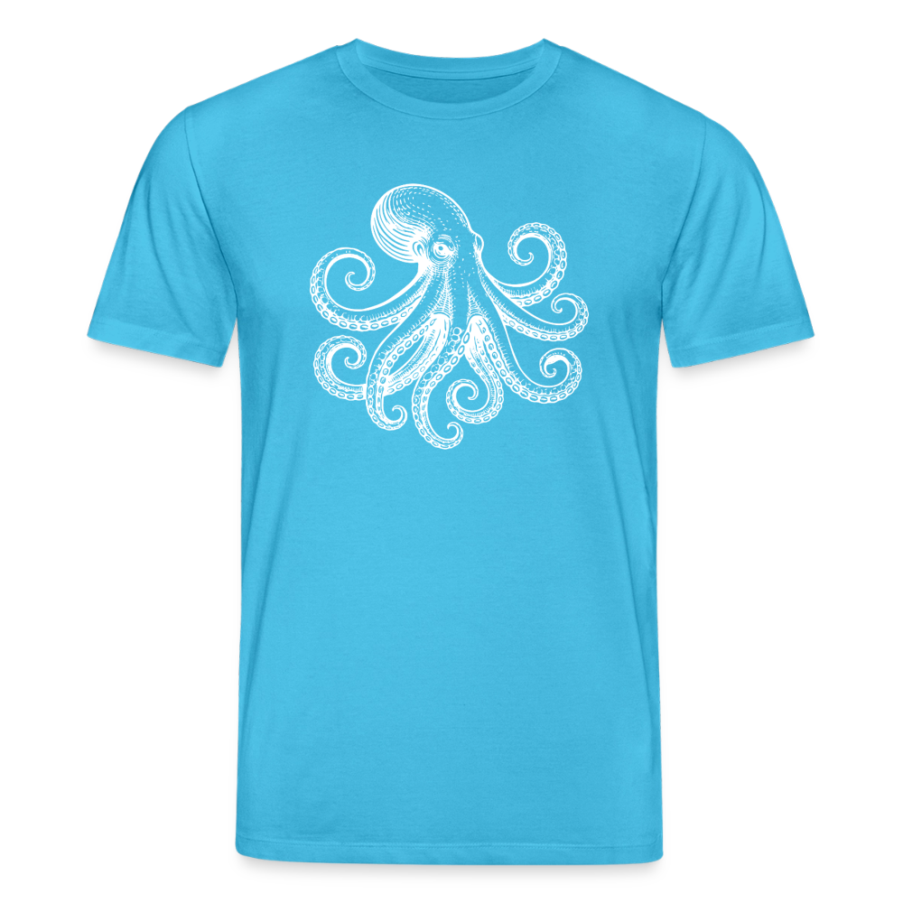T-Shirt: Pulpo white - Aquablau