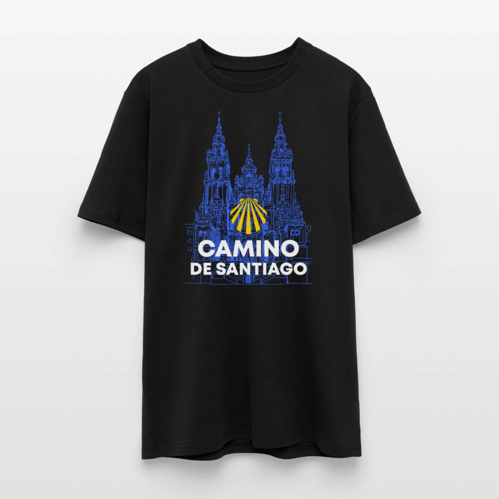 T-Shirt: Camino de Santiago Cathedral - 180g/m2 - Schwarz
