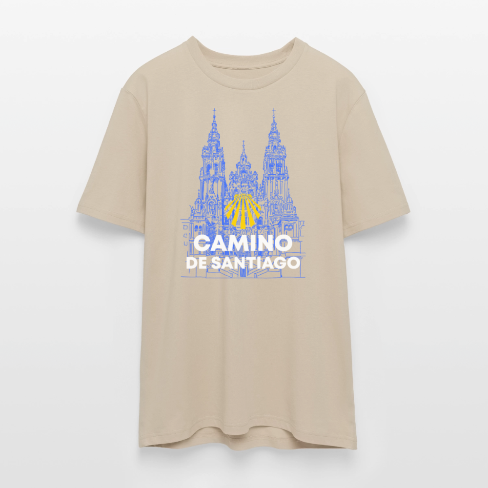 T-Shirt: Camino de Santiago Cathedral - 180g/m2 - Beige
