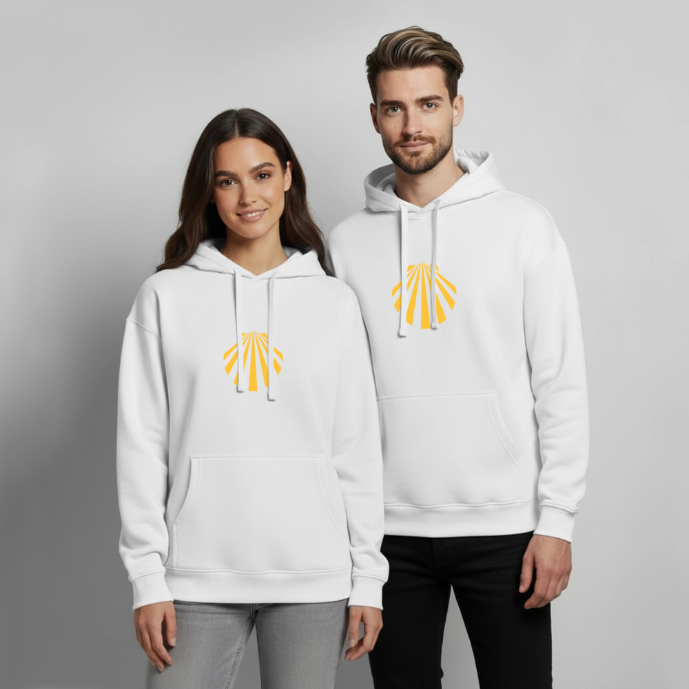 Oversized Unisex Hoodie - Viera Jakobsmuschel - Weiß
