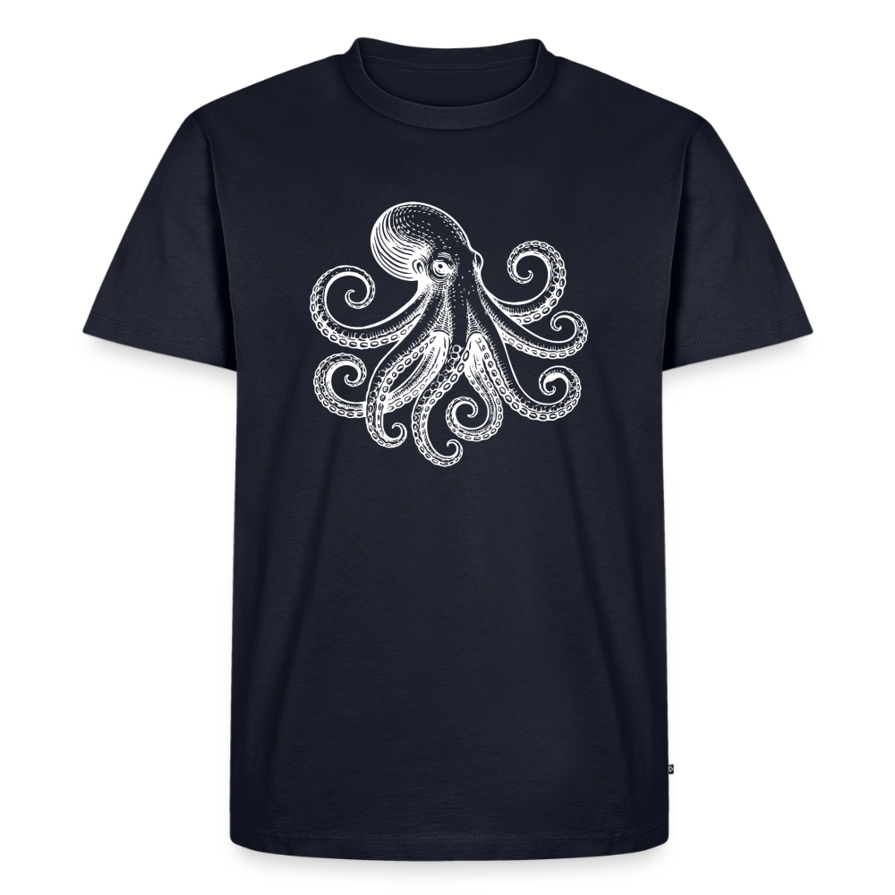 Männer Premium T-Shirt: Pulpo white - Navy