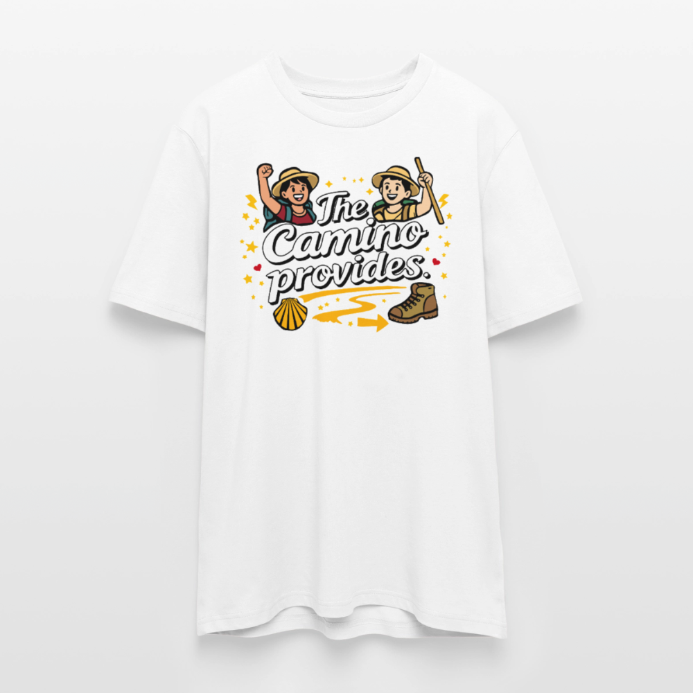T-Shirt: The Camino provides 180g/m2 - Weiß