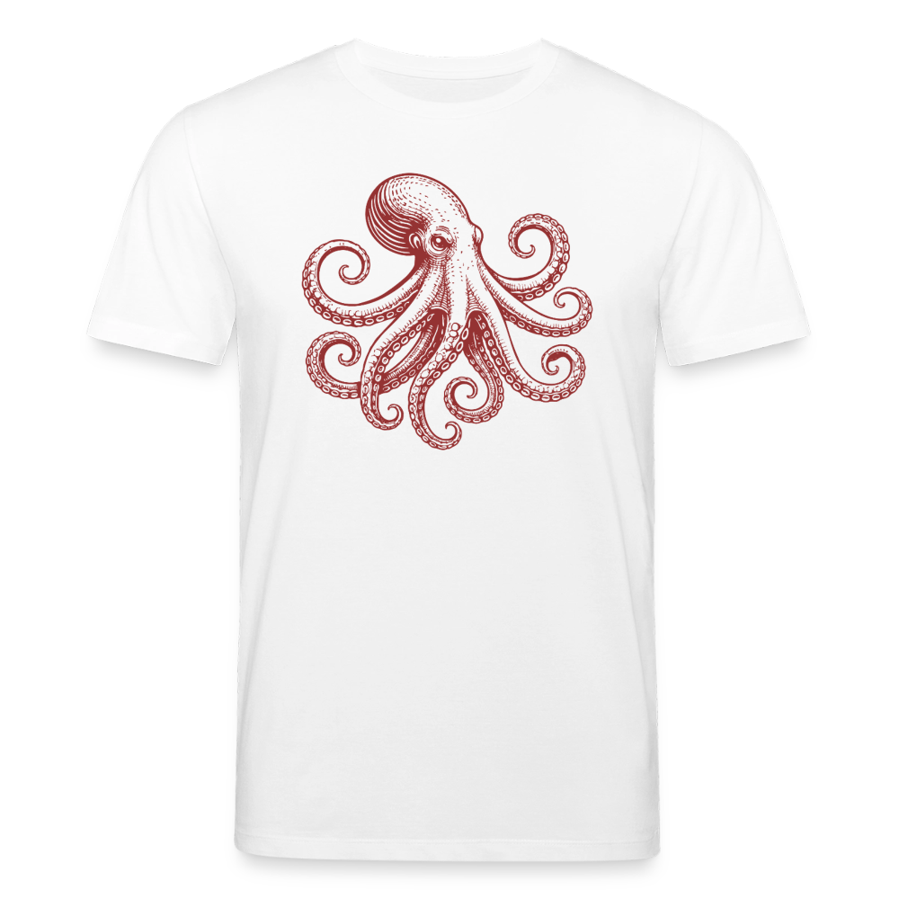 T-Shirt: Pulpo red - Weiß