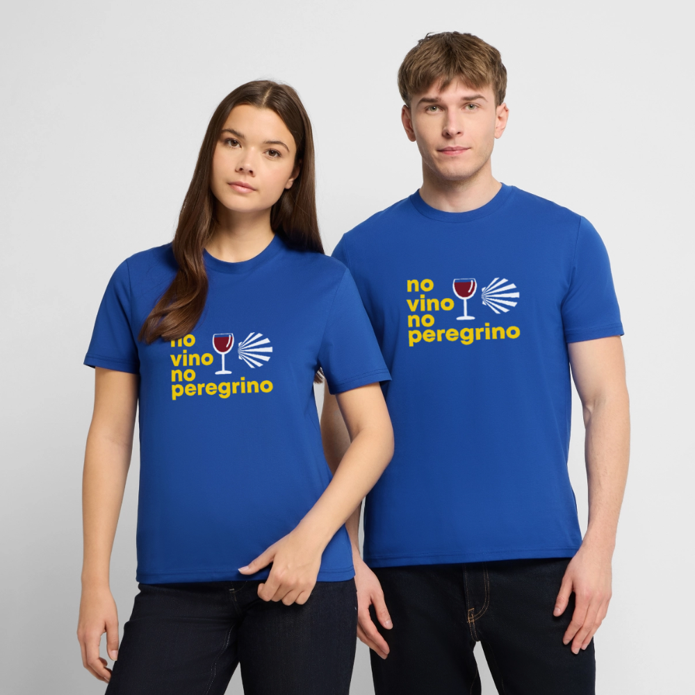 T-Shirt: no vino no peregrino - 180g/m2 - Dunkelblau
